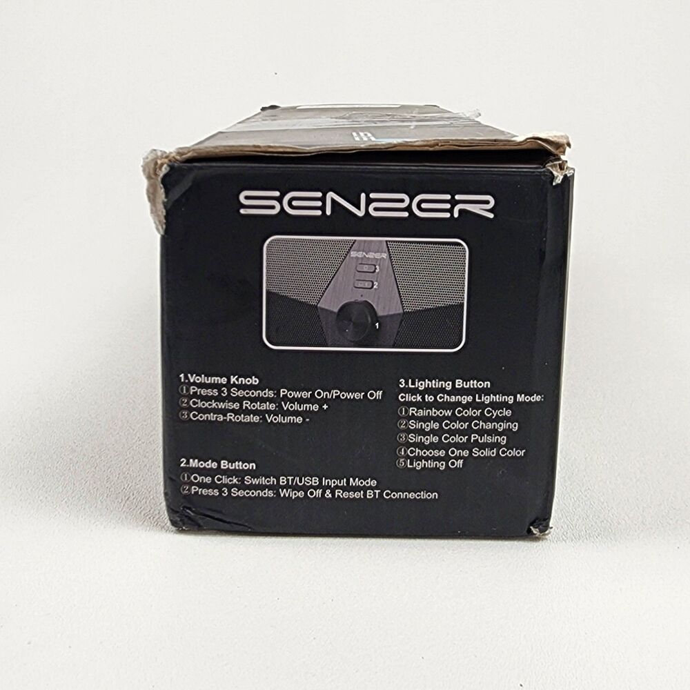 Senzer CS30 Bluetooth Computer Speakers USB Soundbar RGB LED 16W PC - Picture 6 of 6